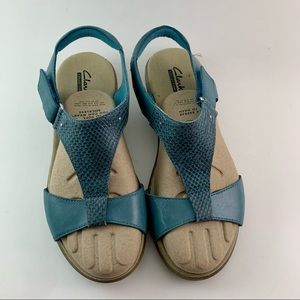 Clarks | Blue Sandals